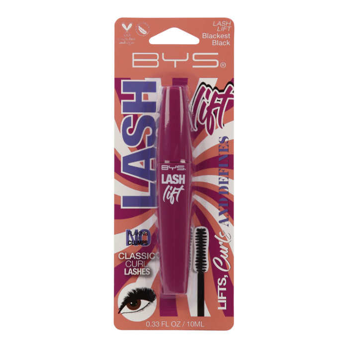 BYS LASH LIFT MASCARA BLACKEST BLACK 10 ML