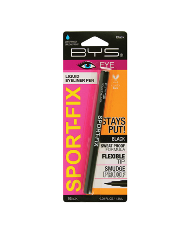 BYS SPORT FIX LIQUID EYELINER CRAYON WATERPROOF BLACK 1.5 ML