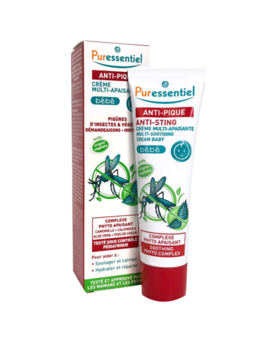 PURESSENTIEL ANTI PIQUE CREME MULTI APAISANTE BEBE 30ML