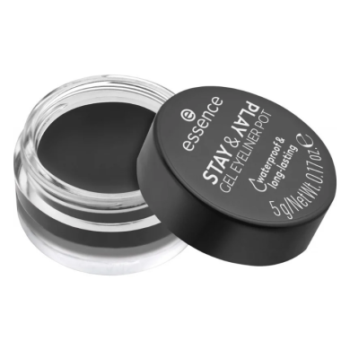 ESSENCE STAY AND PLAY GEL EYELINER POT WATERPROOF LONG LASTING 5 G
