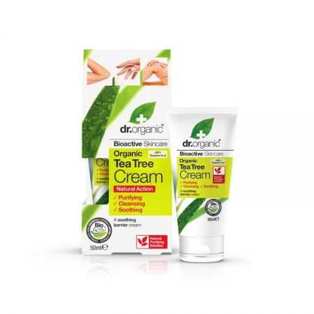 DR ORGANIC CREME ANTISEPTIQUE AU TEA TREE 50 ML