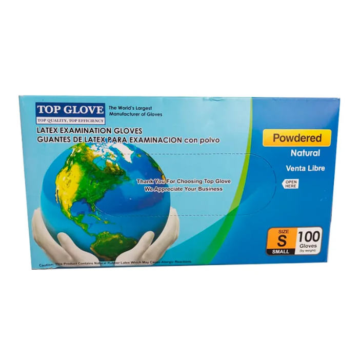 TOP GLOVE GANTS LATEX BOITES DE 100 UNITES