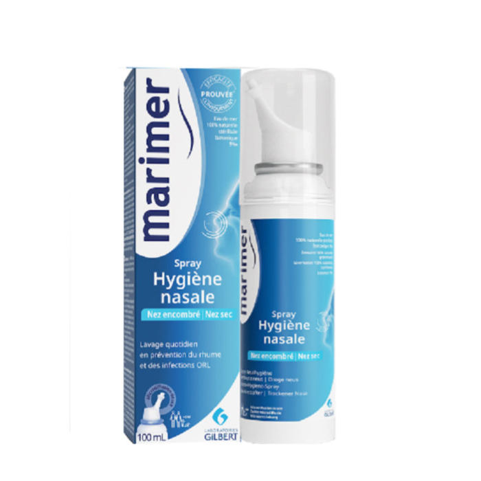 GILBERT MARIMER SPRAY ISOTONIQUE HYGIENE NASALE QUOTIDIENNE ADULTE 100 ML