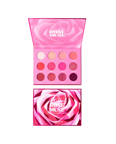 ABSOLUTE NEW YORK ROSE MUSE 12 COLOR MULTI FORMULA PALETTE 0.85 G X 12 MESP07