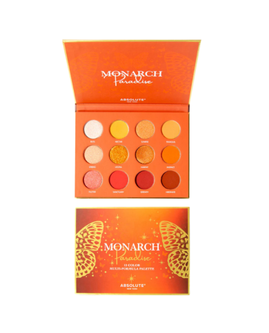 ABSOLUTE NEW YORK MONARCH PARADISE 12 COLOR MULTI FORMULA PALETTE 0.85 G X 12 MESP06