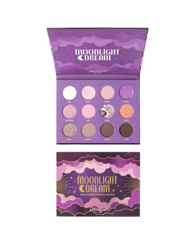 ABSOLUTE NEW YORK MOONLIGHT DREAM 12 COLOR MULTI FORMULA PALETTE 0.85 G X 12 MESP08