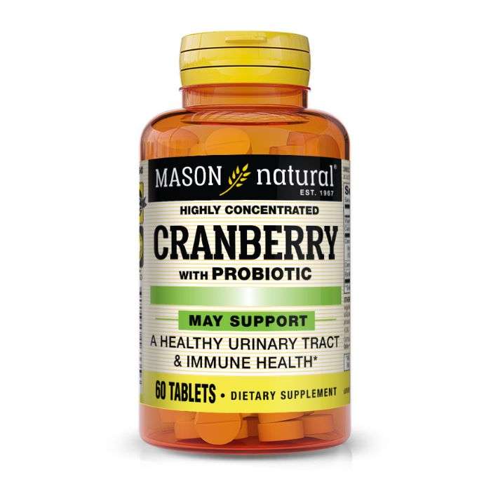 MASON NATURAL CRANBERRY WITH PROBIOTIC 60 TABLETS