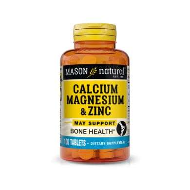 MASON NATURAL CALCIUM MAGNESIUM ZINC 100 TABLETS