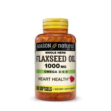 MASON NATURAL FLAXSEED OIL 1000MG 100 GELULES