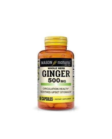 MASON NATURAL GINGER 500MG 60 CAPSULES