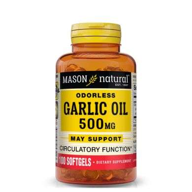 MASON NATURAL GARLIC OIL 500MG 100 GELULES
