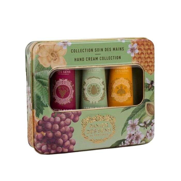 PANIER DES SENS COFFRET SOIN DES MAINS AMANDE RAISIN ET MIEL