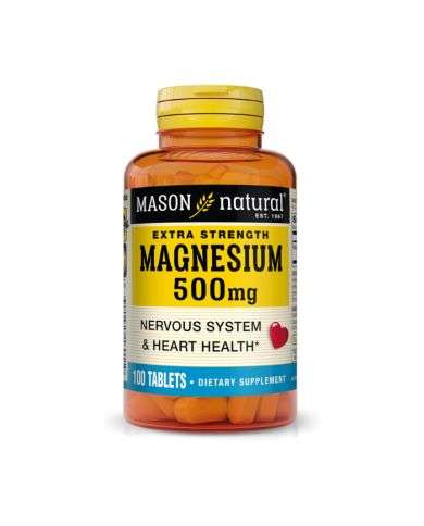 MASON NATURAL EXTRA STRENGTH MAGNESIUM 500 MG 100 TABLETS