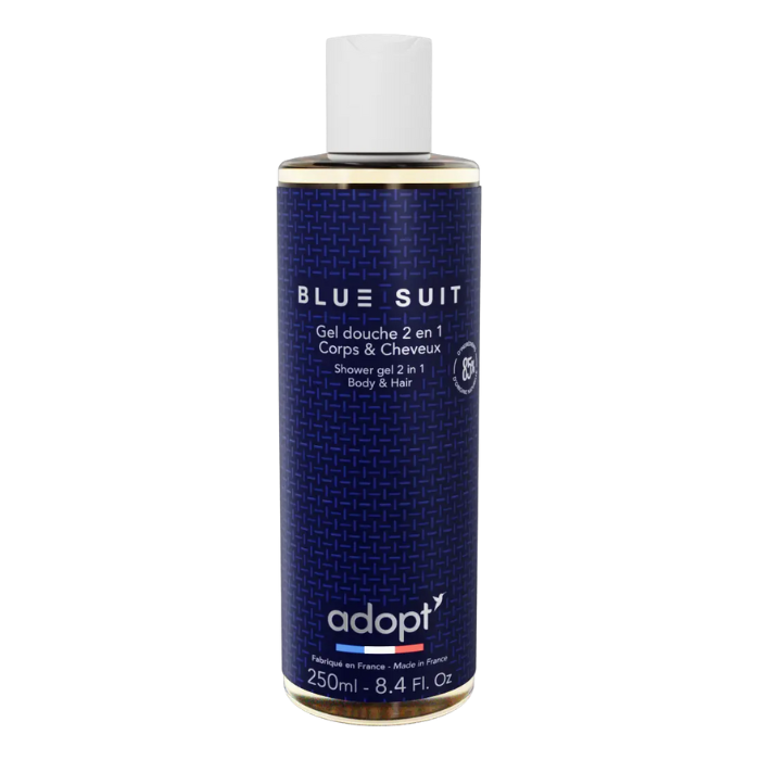ADOPT BLUE SUIT GEL DOUCHE 2 EN 1 CORPS ET CHEVEUX 250 ML