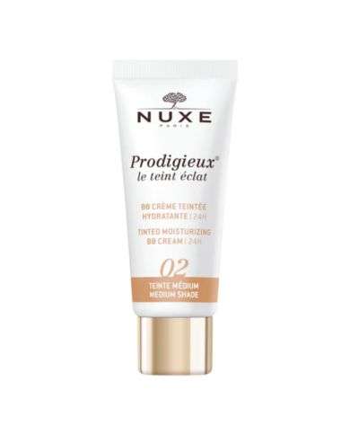 NUXE PRODIGIEUX LE TEINT ECLAT 02 BB CREME HYDRATANTE MEDIUM 30 ML