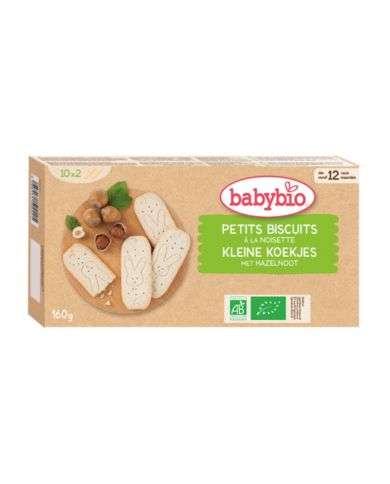 BABYBIO PETITS BISCUITS A LA NOISETTE 12 MOIS + 10X2