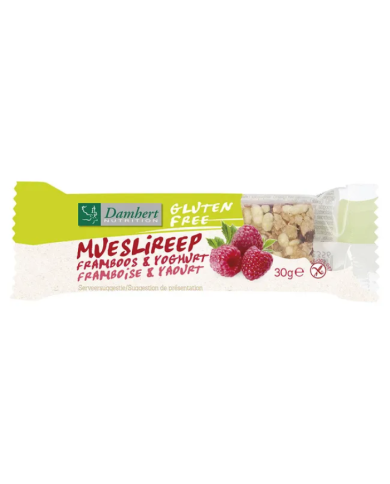 DAMHERT BAR MUESLI FRAMBOISE ET YAOURT SANS GLUTEN 30 G