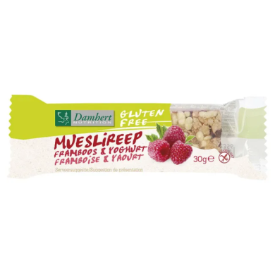 DAMHERT BAR MUESLI FRAMBOISE ET YAOURT SANS GLUTEN 30 G