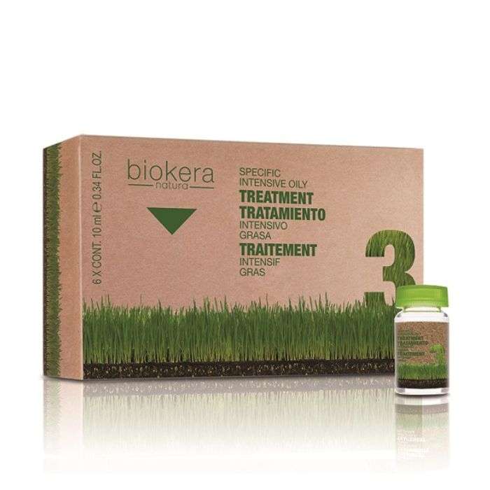 BIOKERA NATURE TRAITEMENT ANTI CHEVEUX GRAS INTENSIF 6 AMP 10ML