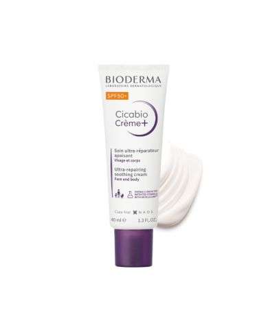 BIODERMA CICABIO CREME + SOIN ULTRA REPARATEUR APAISANT SPF50+ 40 ML