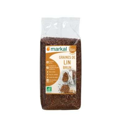 MARKAL GRAINES DE LIN BRUN 500G