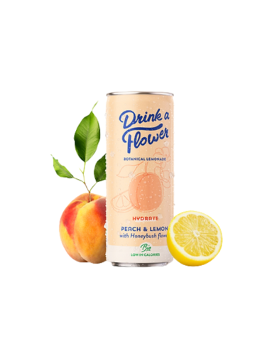 DRINK A FLOWER BOTANICAL LEMONADE HYDRATE PEACH AND LEMON  25 CL