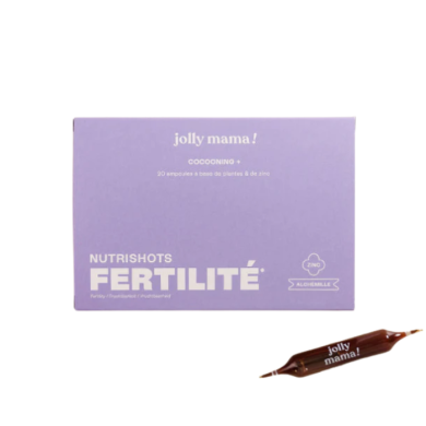 JOLLY MAMA COCOONING NUTRISHOTS FERTILITE 20 AMPOULES PLANTES ET ZINC