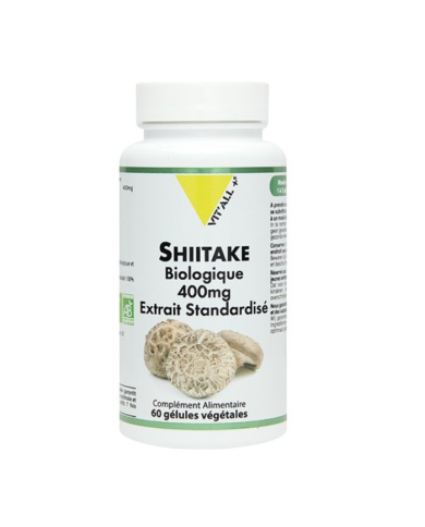 VITALL + SHIITAKE BIOLOGIQUE 400 MG 60 GELULES