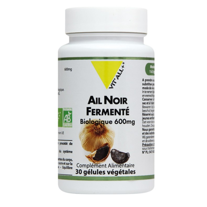 VITALL + AIL NOIR FERMENTE BIOLOGIQUE 600 MG 30 GELULES