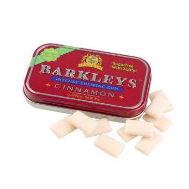 TUTTLE AND CO BARKLEYS CHEWING GUM INTENSE CANNELLE 22 PIECES