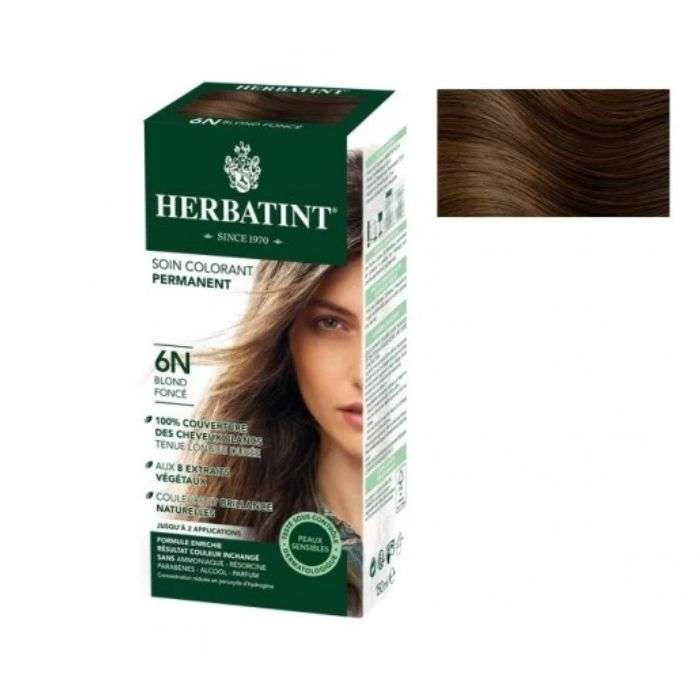 HERBATINT SOIN COLORANT PERMANENT 6N BLOND FONCE 150 ML
