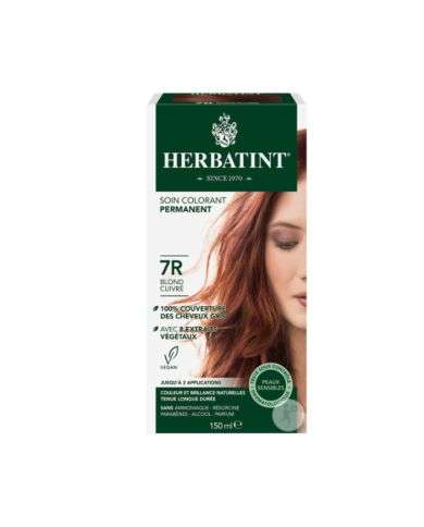 HERBATINT SOIN COLORANT PERMANENT 7R BLOND CUIVRE 150 ML