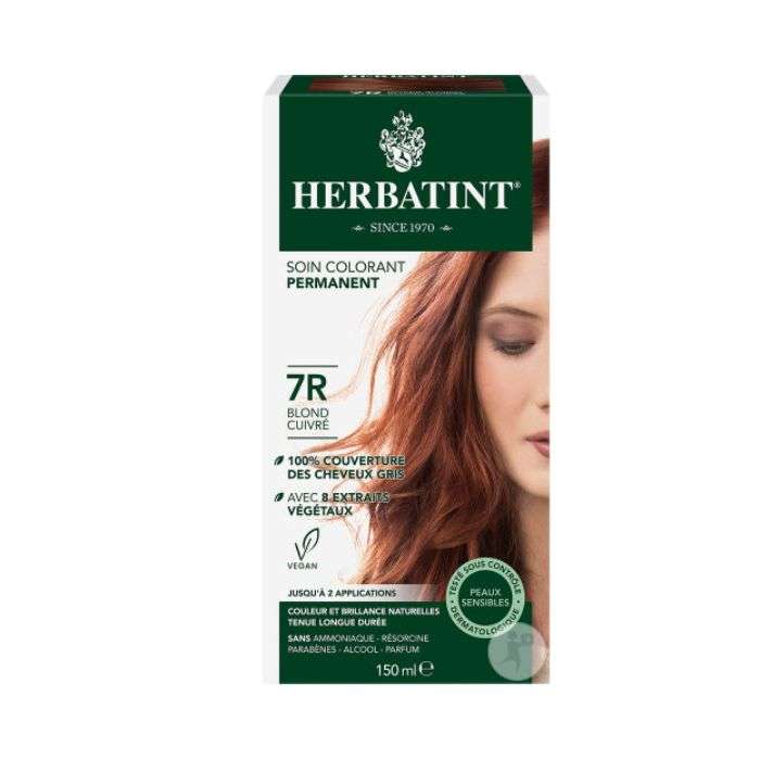 HERBATINT SOIN COLORANT PERMANENT 7R BLOND CUIVRE 150 ML