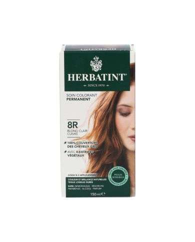 HERBATINT SOIN COLORANT PERMANENT 8R BLOND CLAIR CUIVRE 150 ML