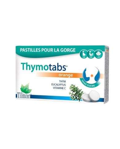 TILMAN THYMOTABS ORANGE 12 PASTILLES POUR LA GORGE