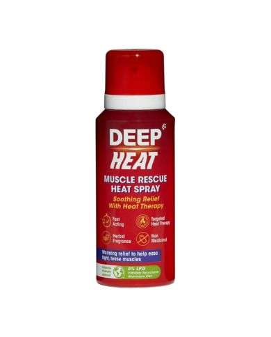 DEEP FREEZE MUSCLE RESCUE HEAT SPRAY 72.5 ML