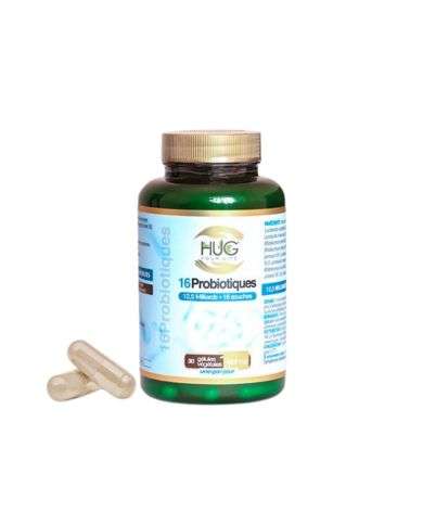 HUG 16 PROBIOTIQUES 30 GELULES 522 MG