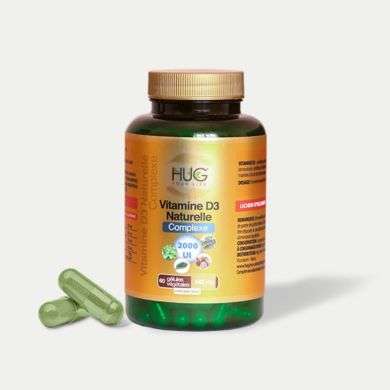 HUG Vitamine D3 Naturelle Complexe 2000UI /60 GELULES
