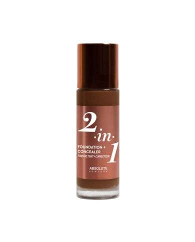 ABSOLUTE NEW YORK 2 EN 1 FOND DE TEINT + CORRECTEUR 10 NEUTRAL CHOCOLATE 35 ML