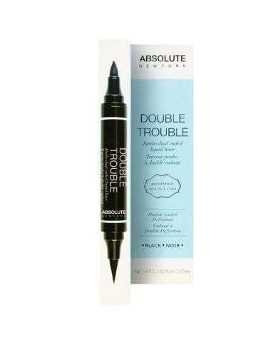 ABSOLUTE NEW YORK DOUBLE TROUBLE TRACEUR JUMBO A DOUBLE EMBOUT NOIR