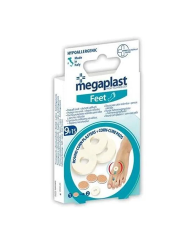 MEGAPLAST PANSEMENT POUR COR + DISQUES CORICIDES BOÎTE 24