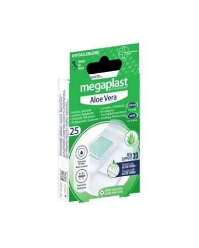 MEGAPLAST ALOE VERA PANSEMENT 3D HYDRATANTE BOITE DE 25