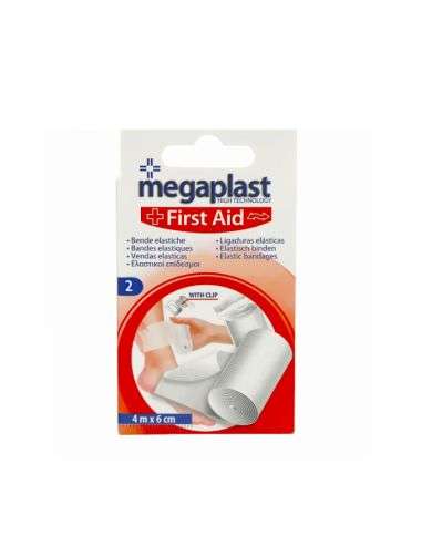 MEGAPLAST FIRST AID BANDES ELASTIQUES BOITE DE 2 4M*6M