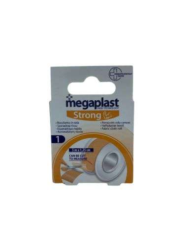 MEGAPLAST STRONG BOITE DE 1 SPARADRAP TISSU 5M*1.25 CM