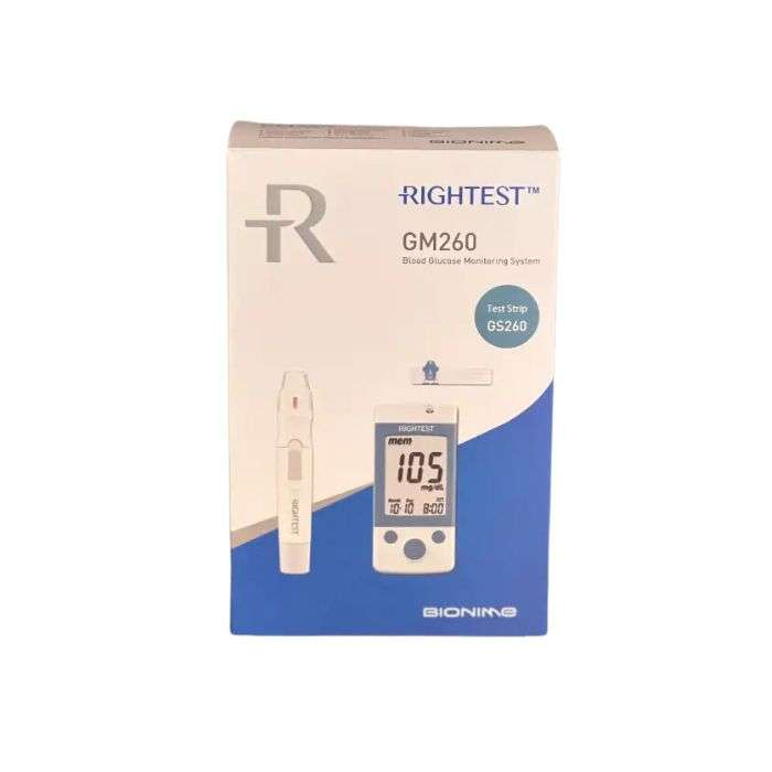 BIONIME RIGHTEST WIZ GM 260 GLUCOMETRE LECTEUR DE GLYCEMIE + 10 BANDELETTES + STYLO AUTOPIQUEUR + 10 LANCETTES 