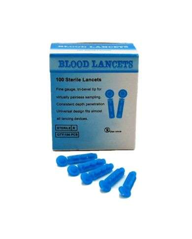 BLOOD LANCETS 30G 100 STERILE LANCETS