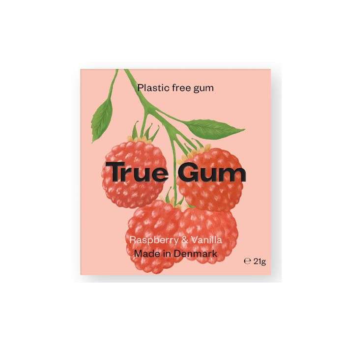 TRUE CHEWING GUM FRAMBOISE VANILLE SANS SUCRE 21G