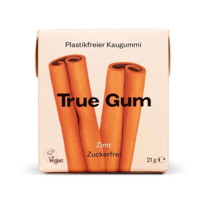 TRUE CHEWING GUM CANNELLE SANS SUCRE 21G