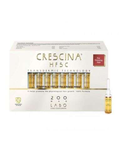 CRESCINA HFSC 200 HOMMES LABO POUR LES CHEVEUX CLAIRSEMES 20 FLACONS 