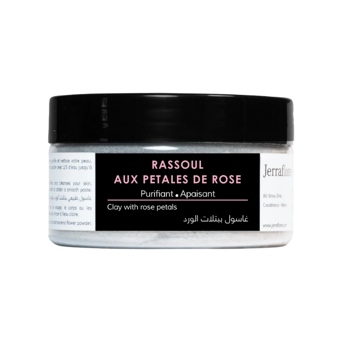 JERRAFLORE RASSOUL AU PETAL ROSE PURIFIANT APAISANT 120 G
